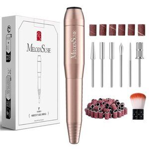 Electric Nail Drill Machine,PC120I Portable Electric Nail File Efile Set Acrylic